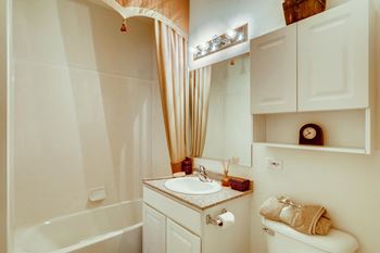 Bathroom With Bathtub at The Sanctuary of Lake Villa, Lake Villa, IL
